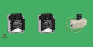 نمای نزدیک از رله صنعتی اشنایدر الکتریک، مناسب برای کنترل فرمان در مدارهای الکتریکی